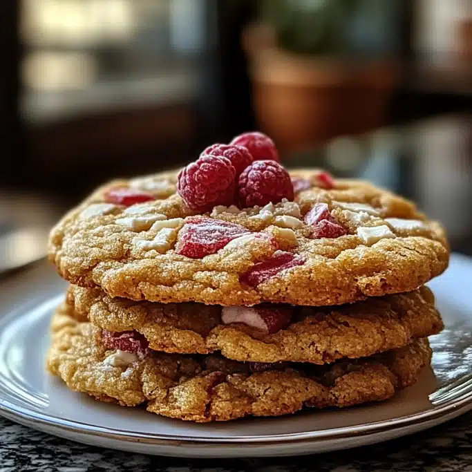 Brown Sugar Rhubarb Cookies