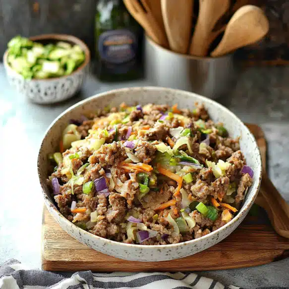 Low-Carb Easy Make Egg Roll Bowl