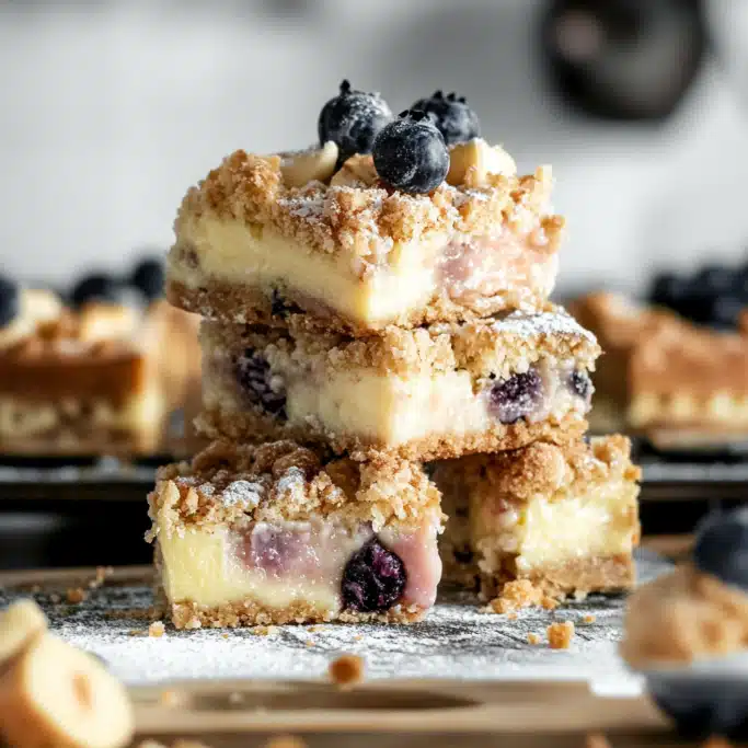 Blueberry Rhubarb Cream Cheese Bars