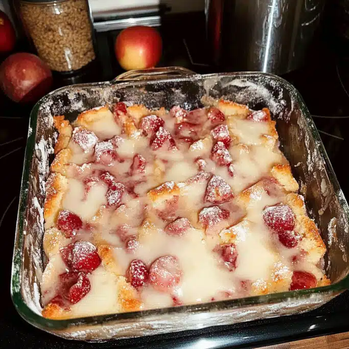 Strawberry Cream Cheese Cobbler