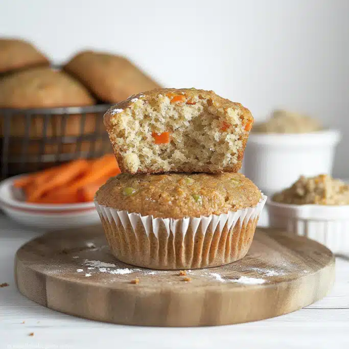 Zucchini Carrot Oatmeal Muffins