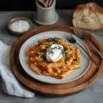 Roasted Tomato Garlic And Ricotta Pasta