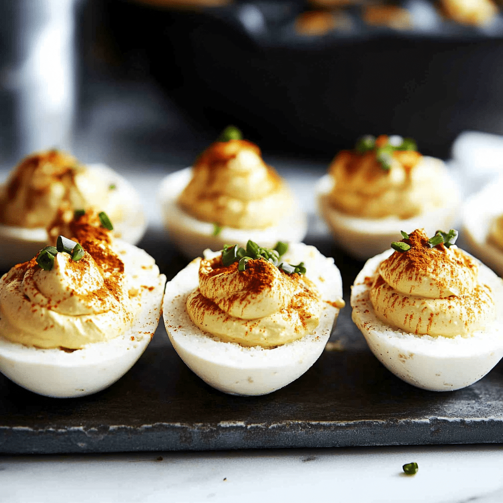Spicy Deviled Eggs