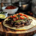 Mexican Tostadas de Carne Asada