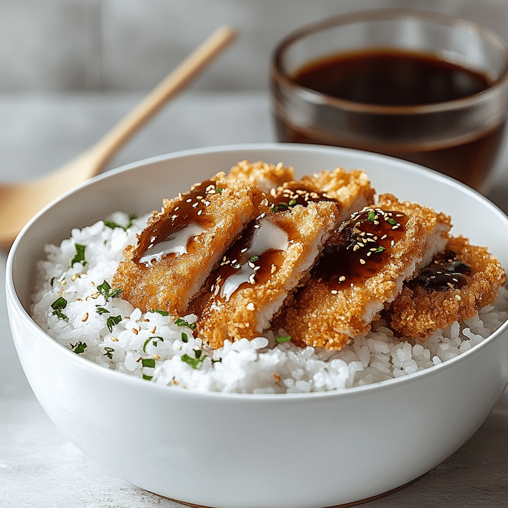 Japanese Katsu Bowls with Tonkatsu Sauce