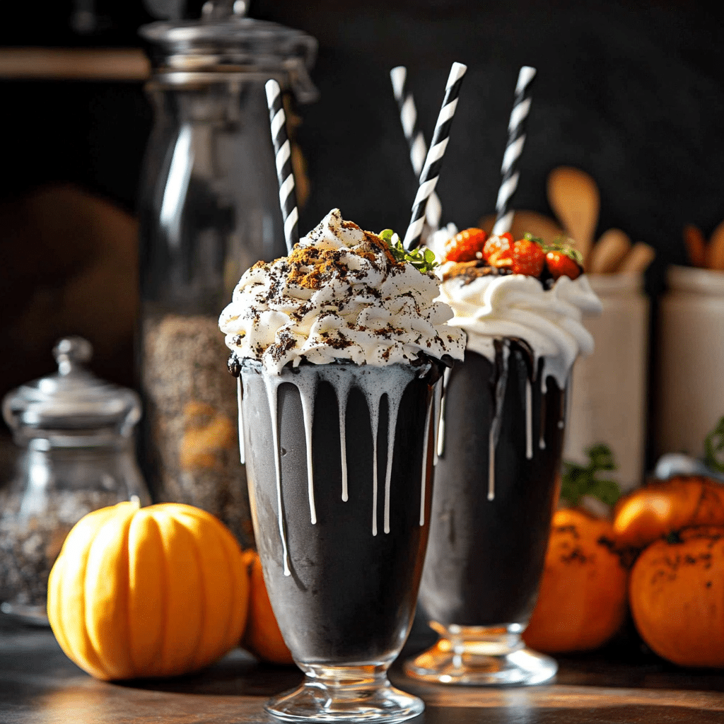 Black Halloween Milkshake