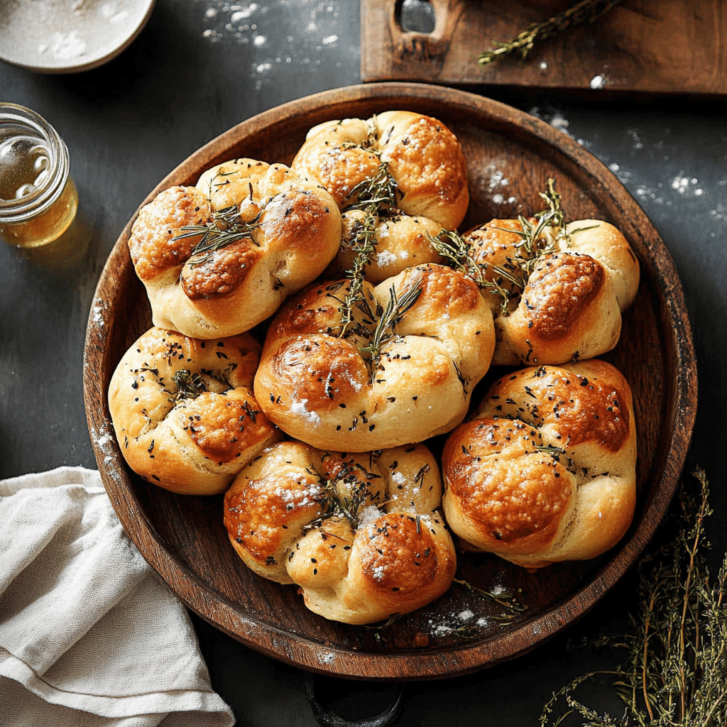 Garlic Rosemary Focaccia Muffins