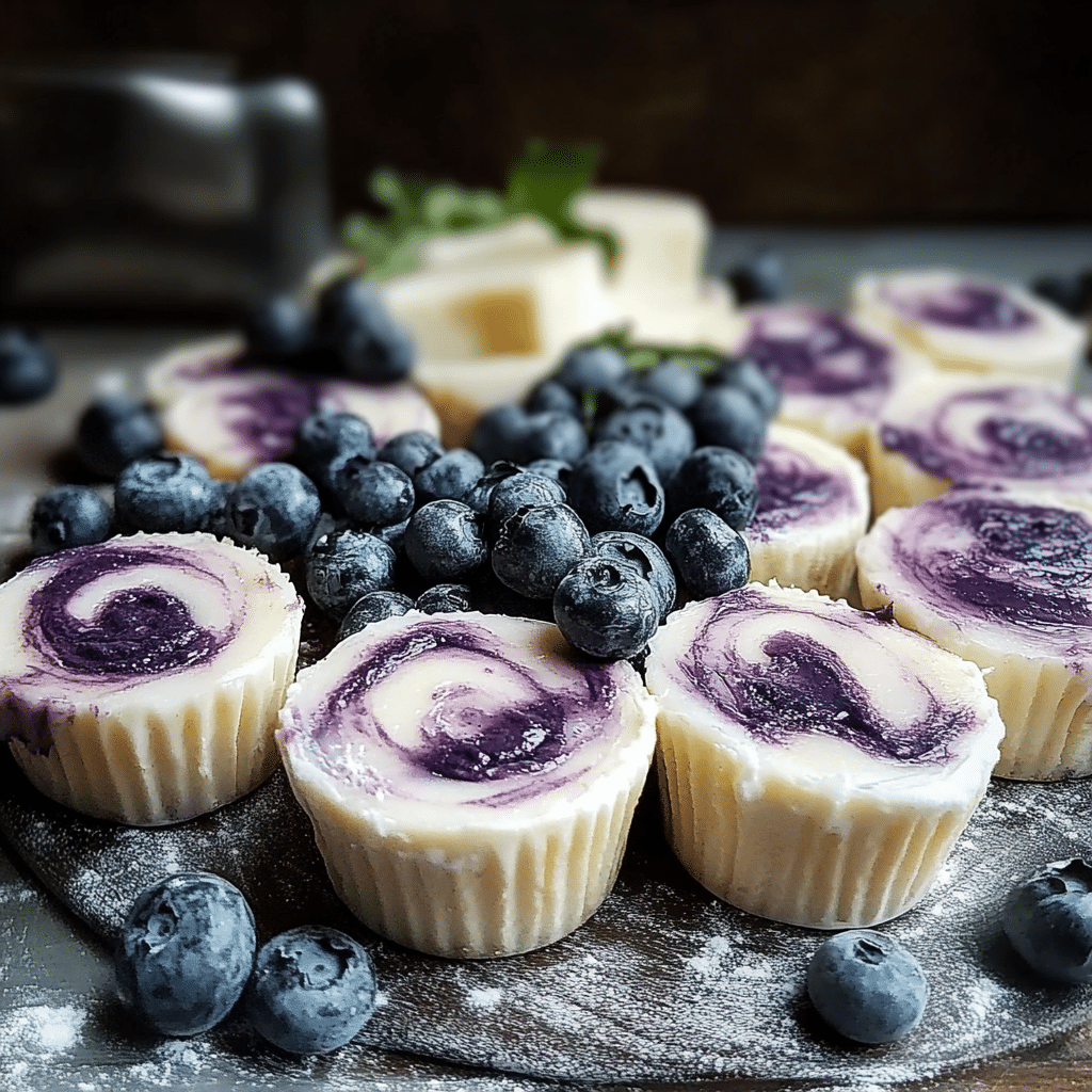 Blueberry Swirl Yogurt Bites