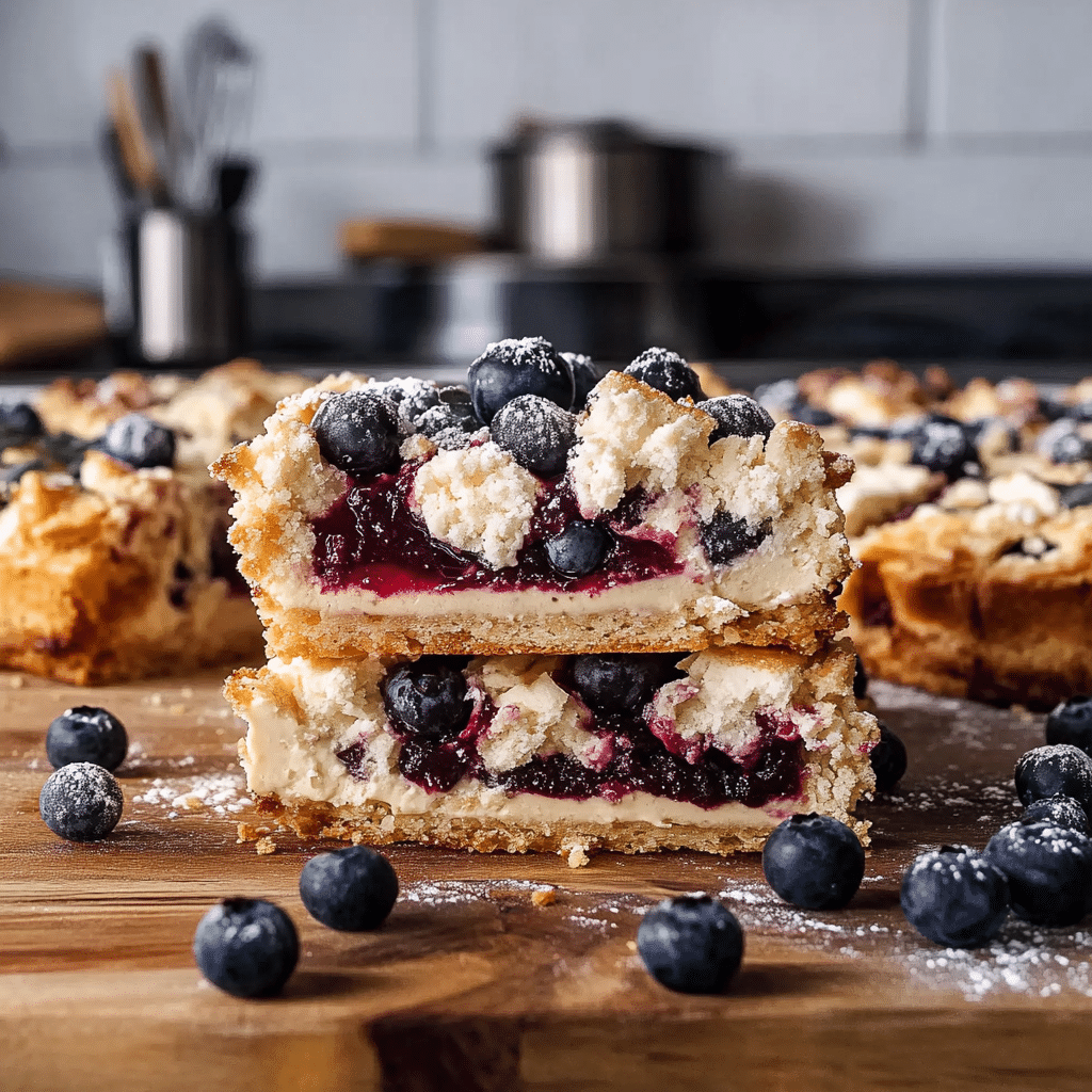 Gluten Free Blueberry Cheesecake Bars