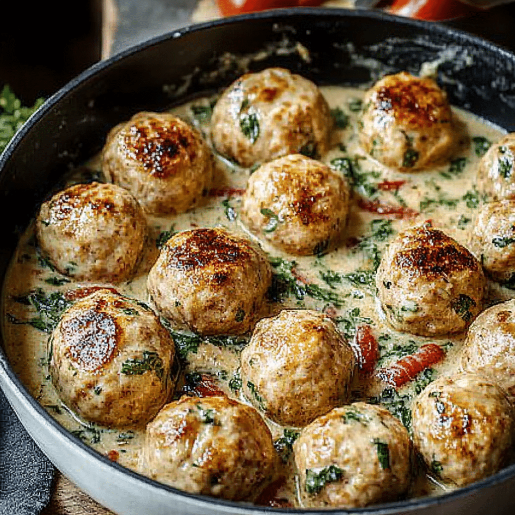 Turkey Spinach Meatballs Recipe