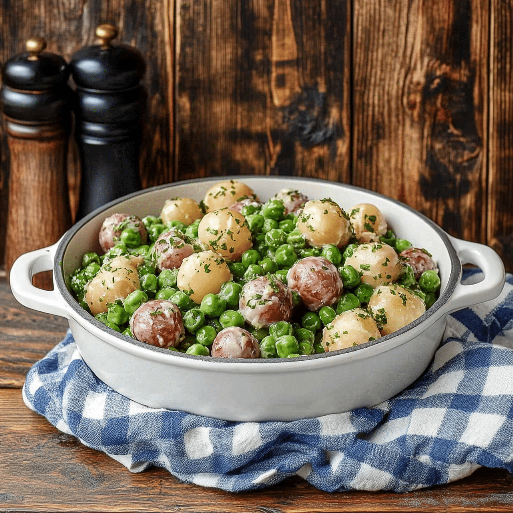 Creamed Peas and Potatoes