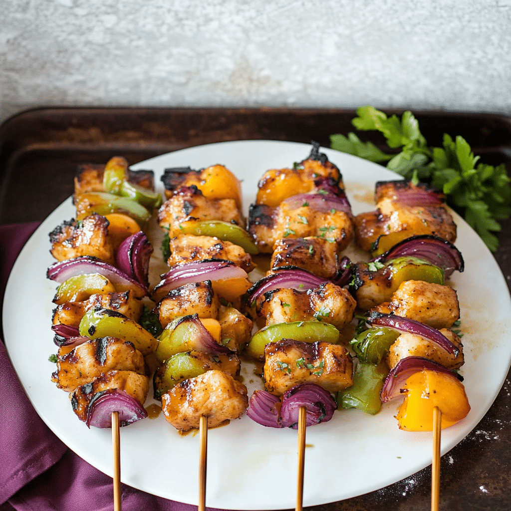 Hawaiian Chicken Kebabs