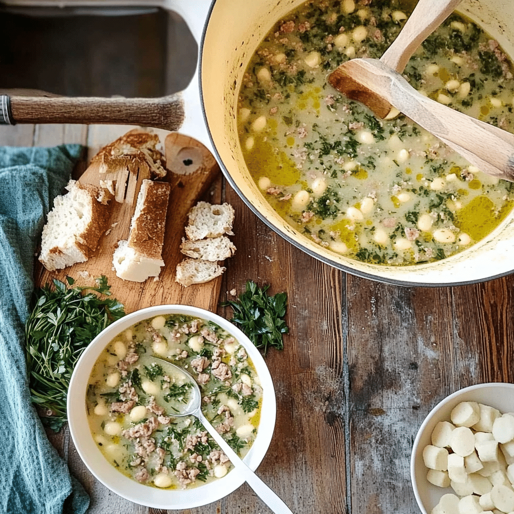 Creamy Parmesan Italian Sausage Soup