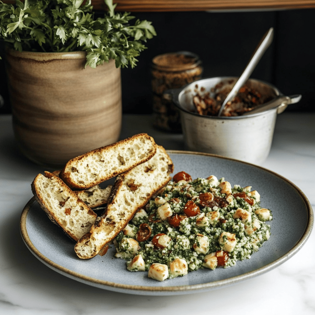 Lentil Quinoa Bowl with Pesto