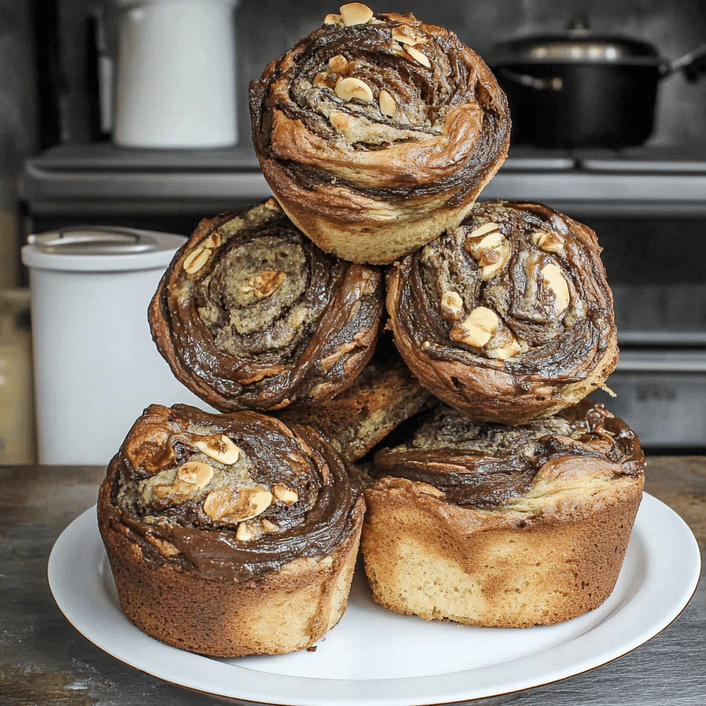 Banana Nutella Muffins