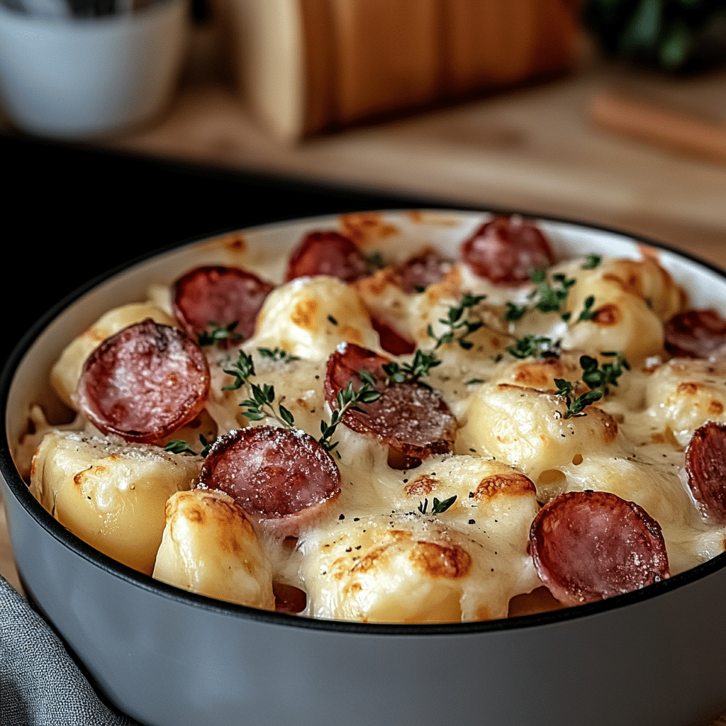 Slow Cooker Pierogi Kielbasa Casserole Recipe