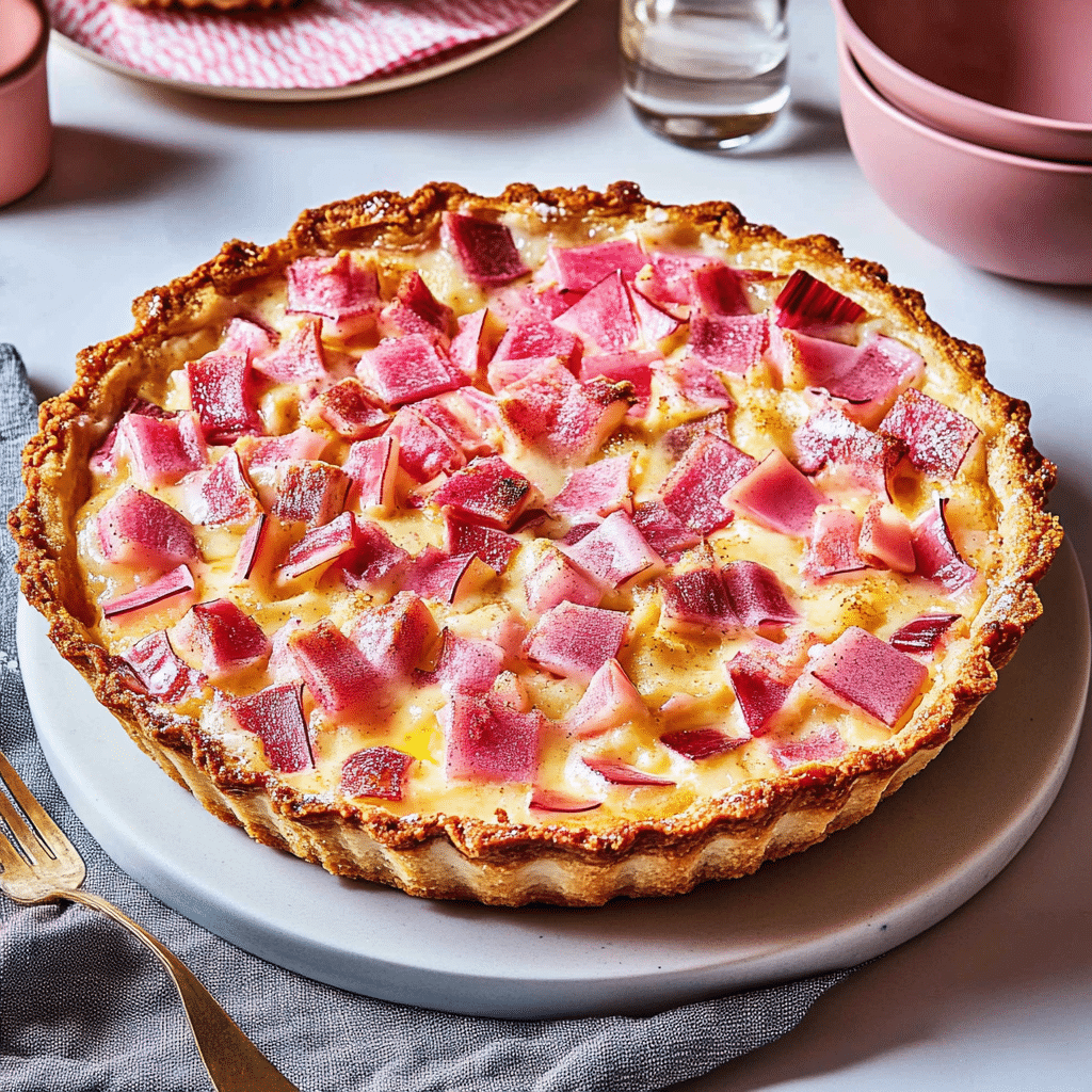 Rhubarb Custard Kuchen