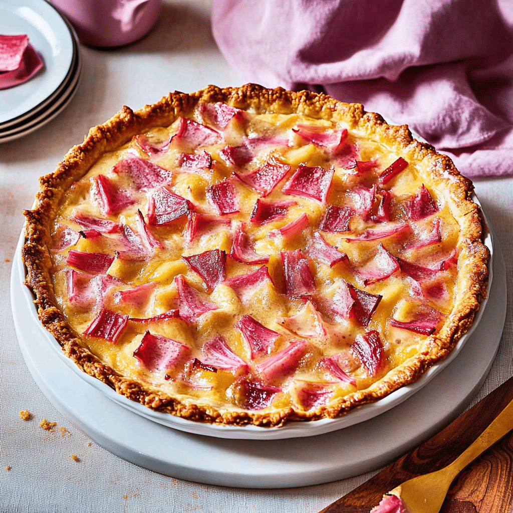 Rhubarb Custard Kuchen