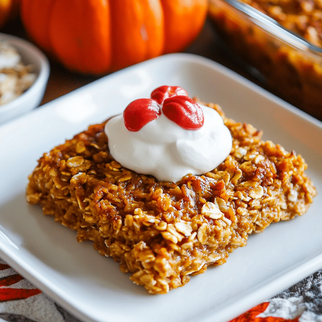 pumpkin baked oatmeal