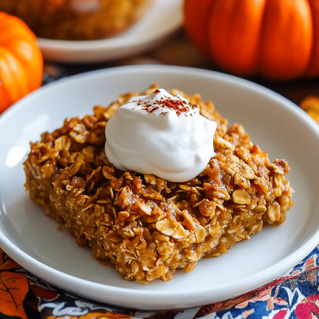 pumpkin baked oatmeal