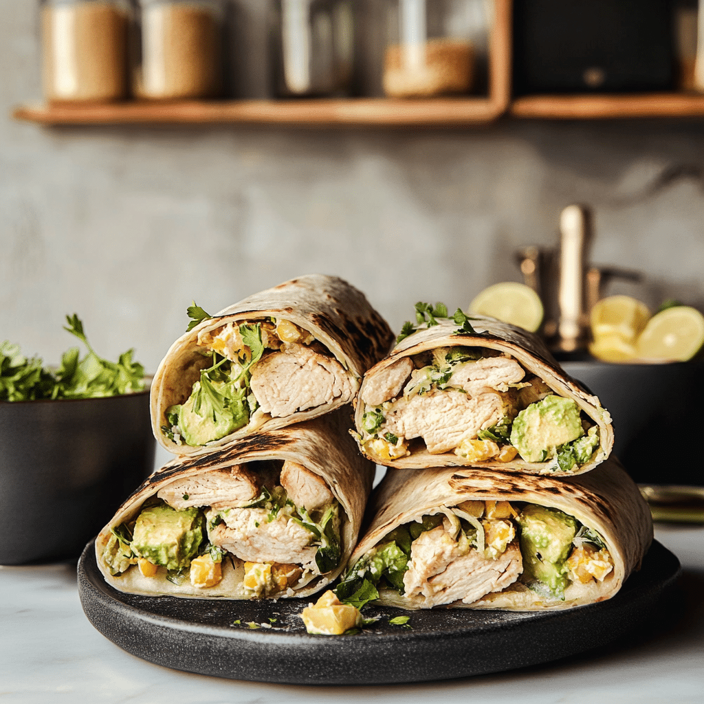 Crispy Chicken and Avocado Wraps