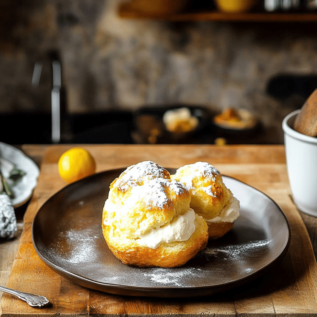 Lemon Cream Puffs