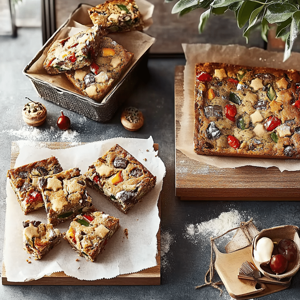 Fruit Cake Seven Layer Bars