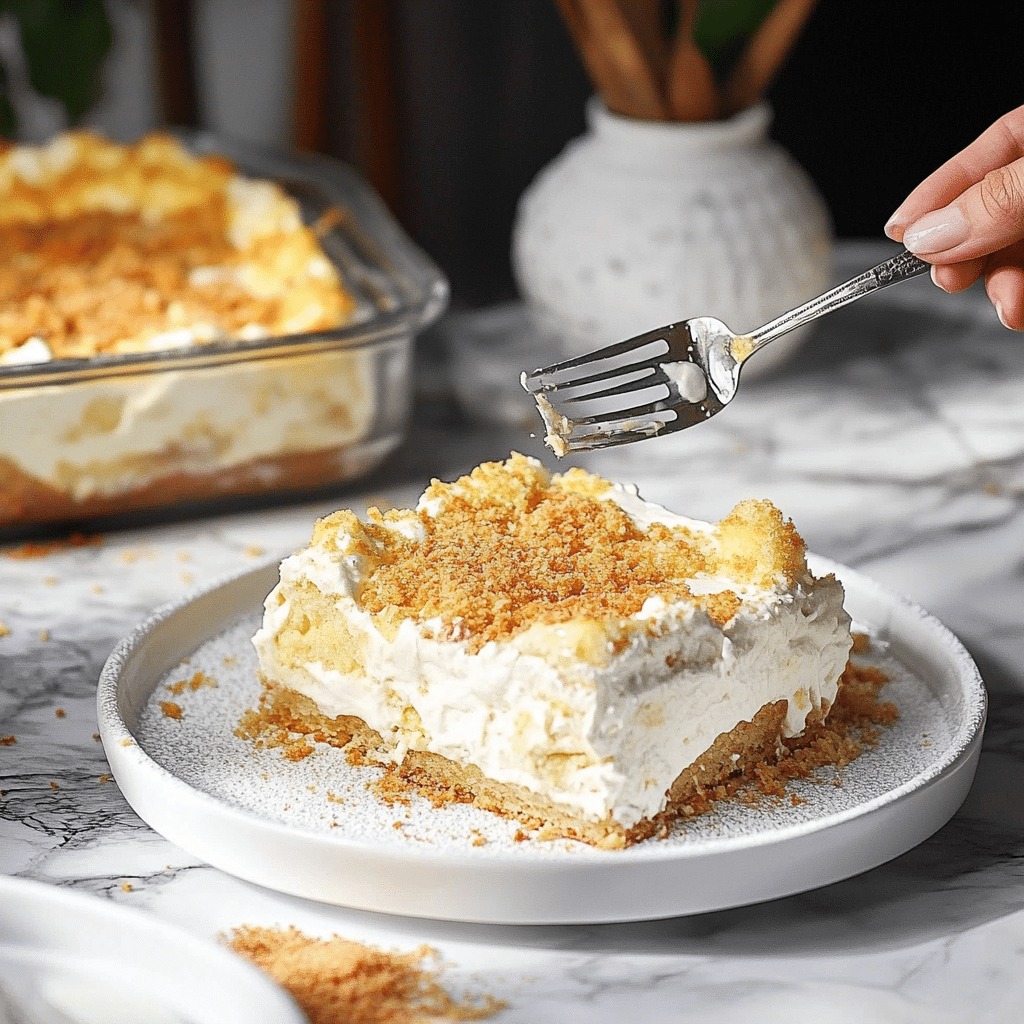 No Bake Pineapple Cake