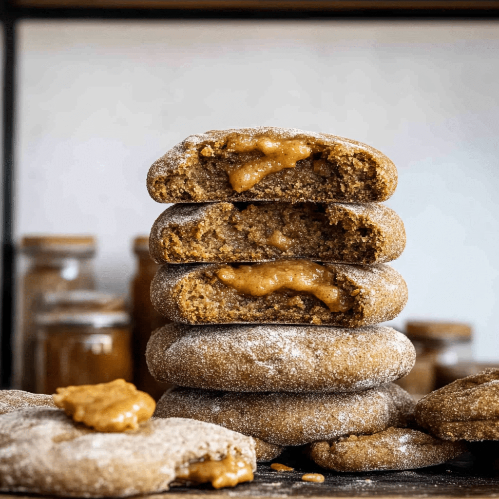 Caramel-Stuffed Pumpkin Cookies