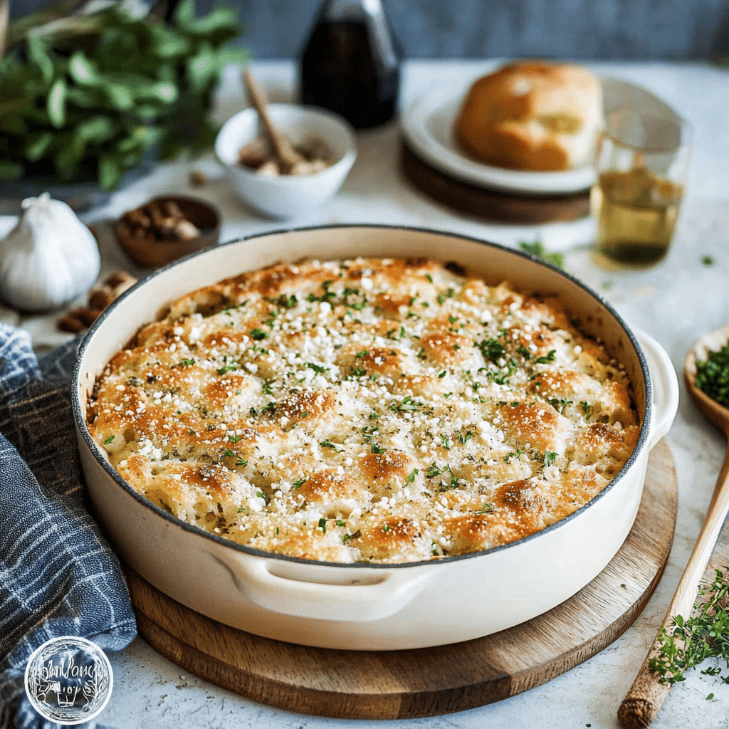 Garlic Parmesan Focaccia Bread