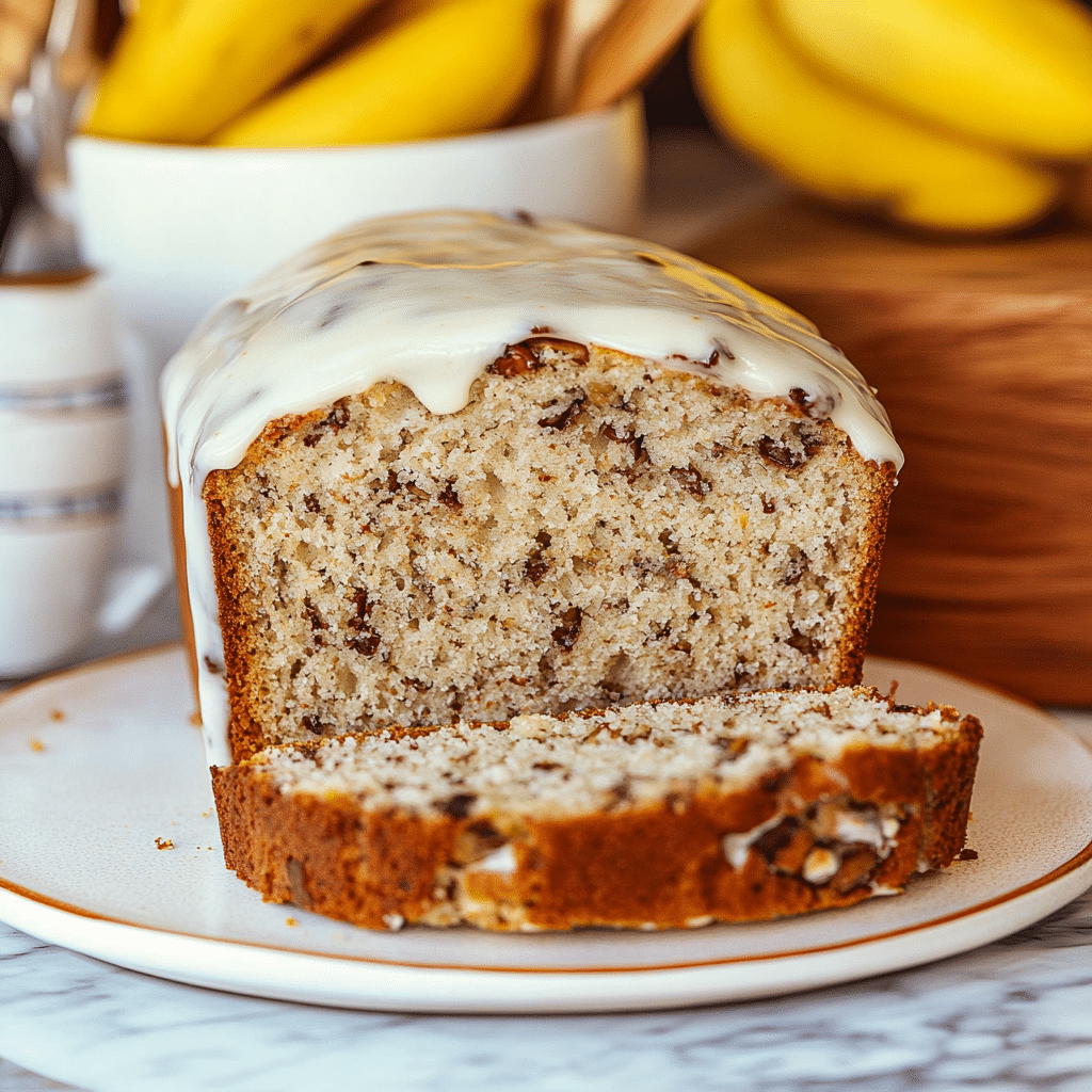 Moist Maple Pecan Banana Bread