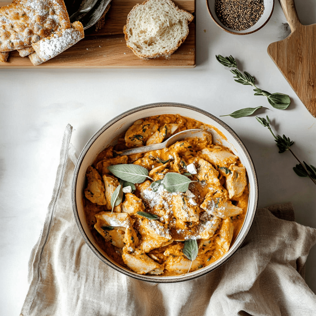 Pumpkin Sage Mac and Cheese