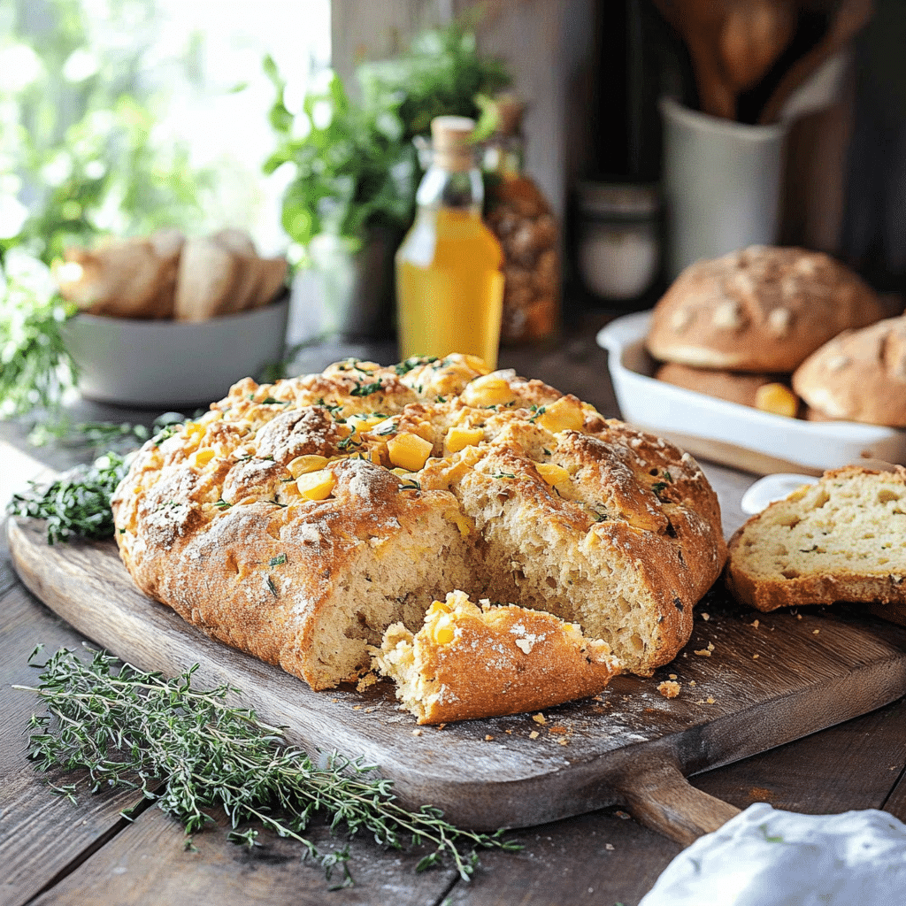 Cheddar And Chive Irish Soda Bread