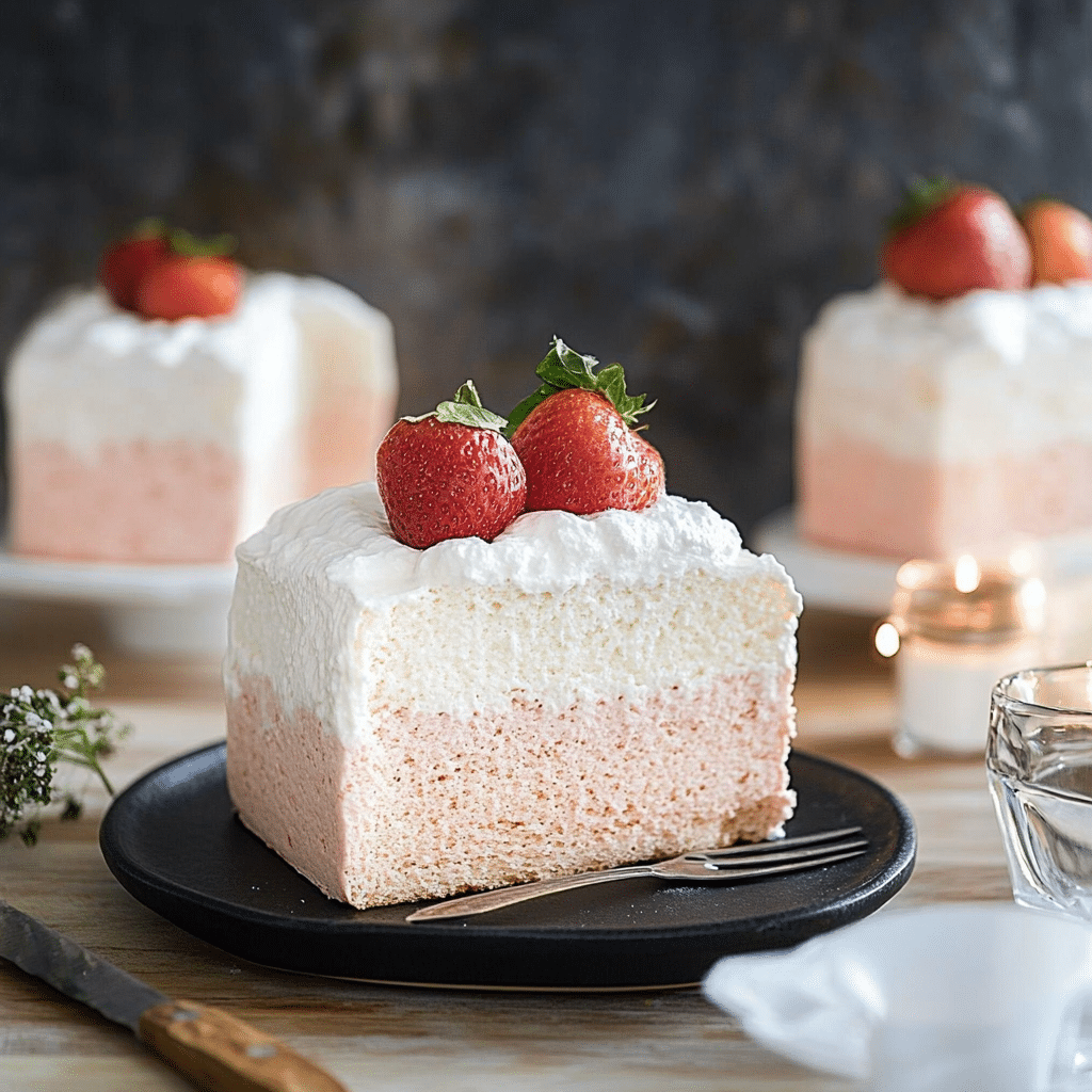 Strawberry Cloud Cake