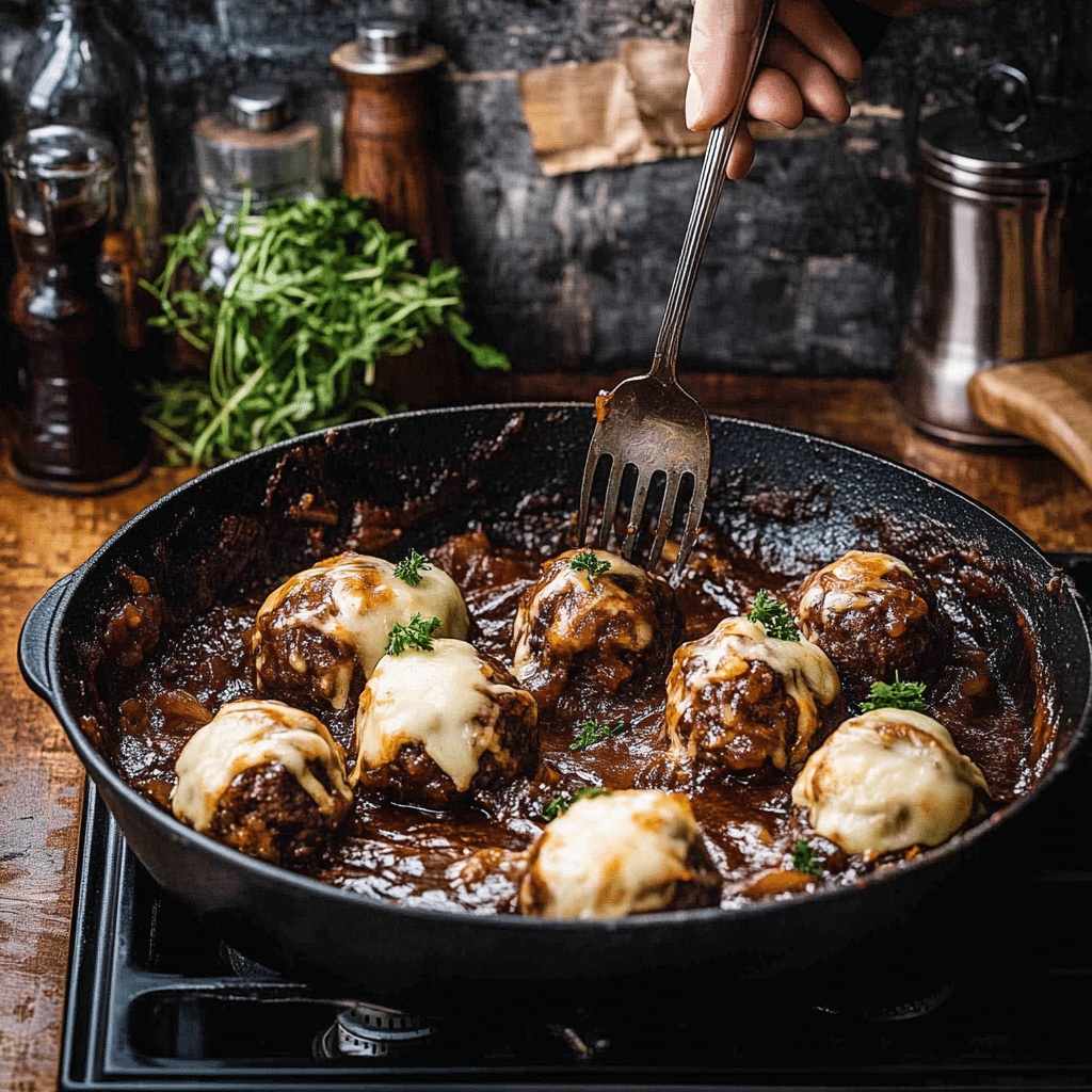 French Onion Meatballs Recipe