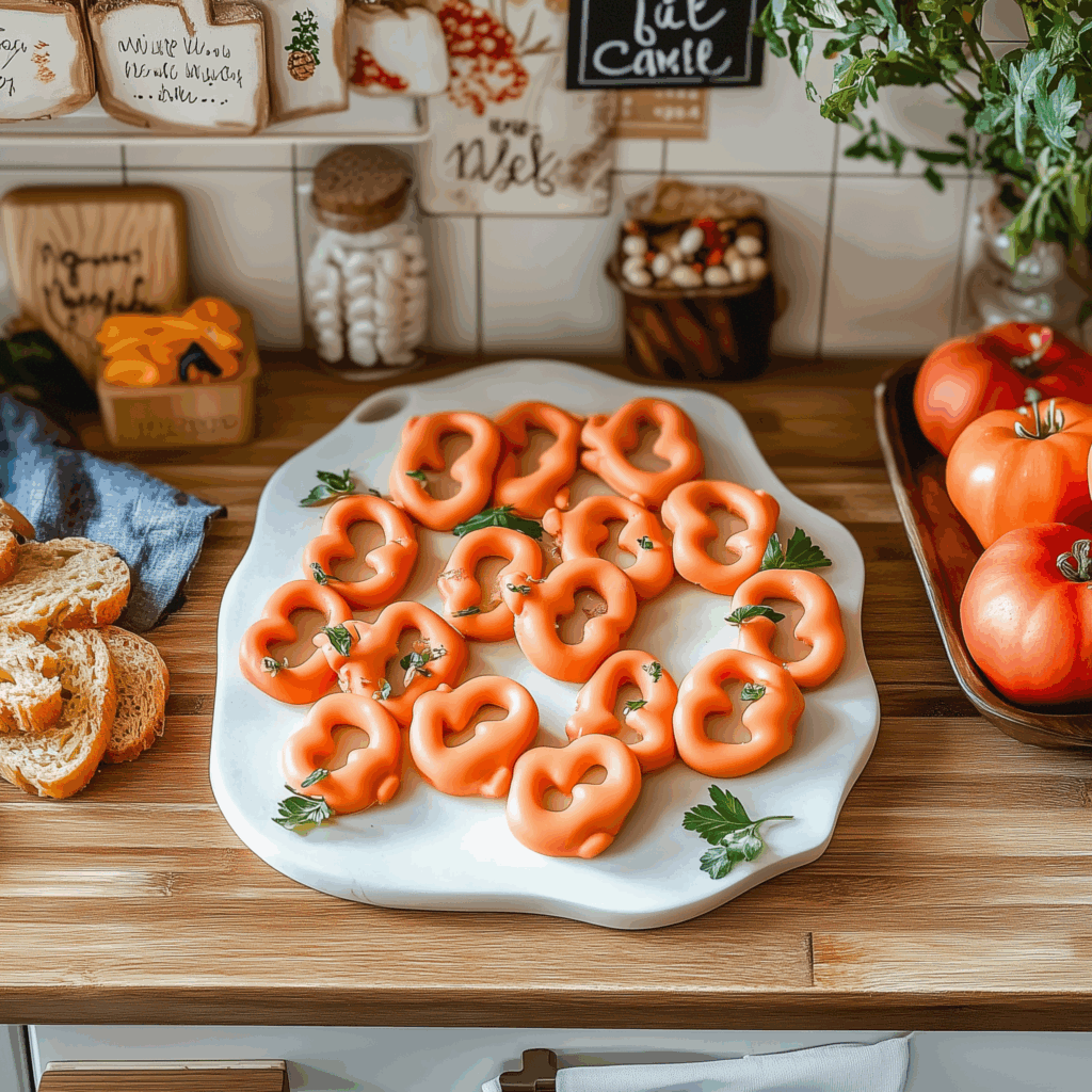 Mini Pretzel Pumpkins