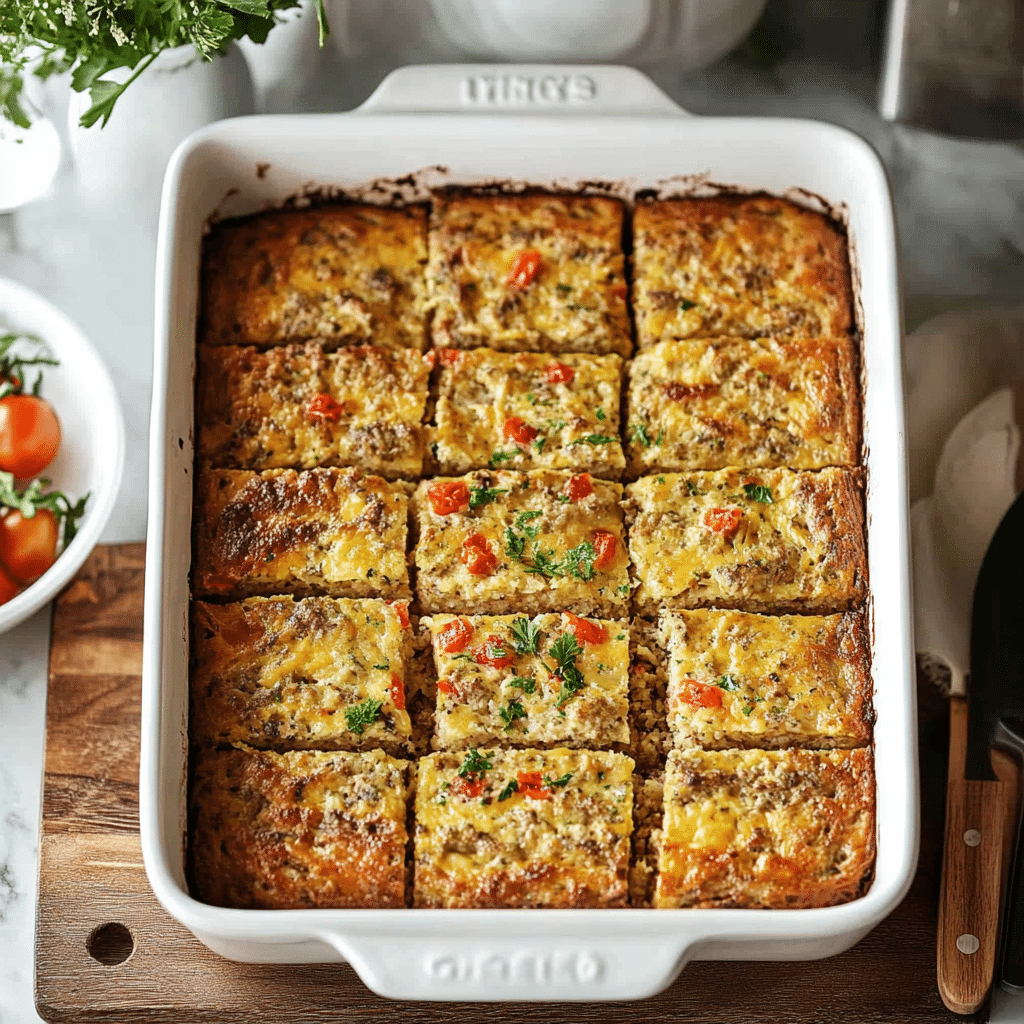 Breakfast Casserole with Sausage and Eggs
