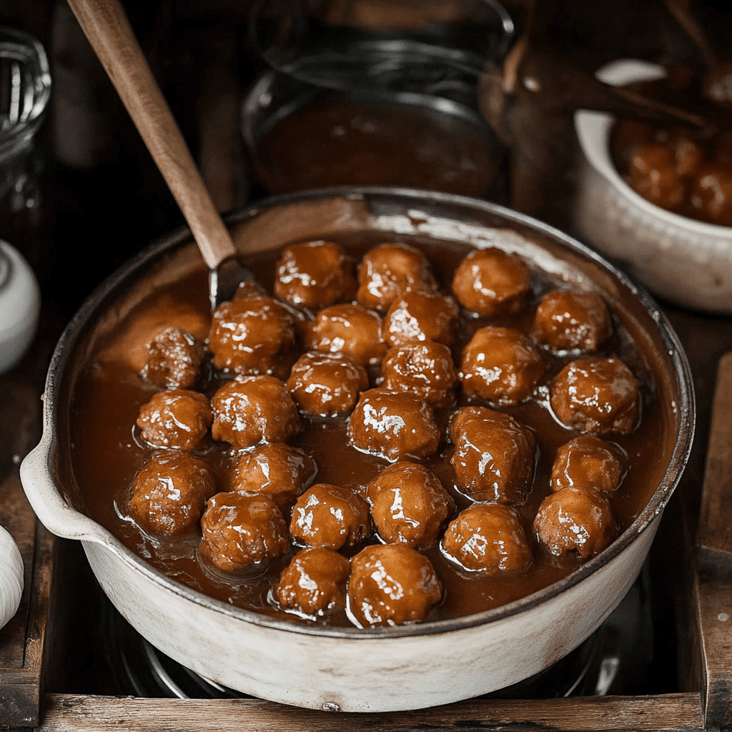 Crockpot Salisbury Steak Meatballs