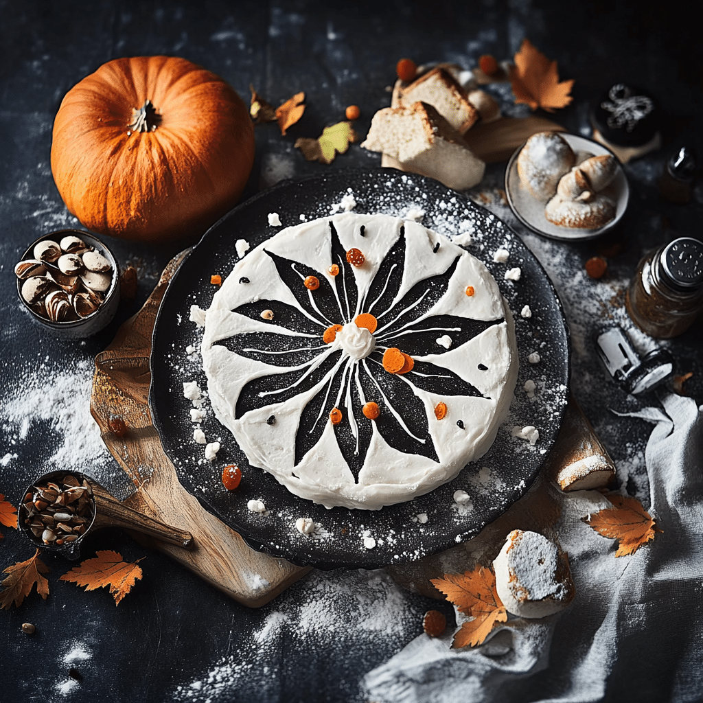 Halloween Spider Web Brownies