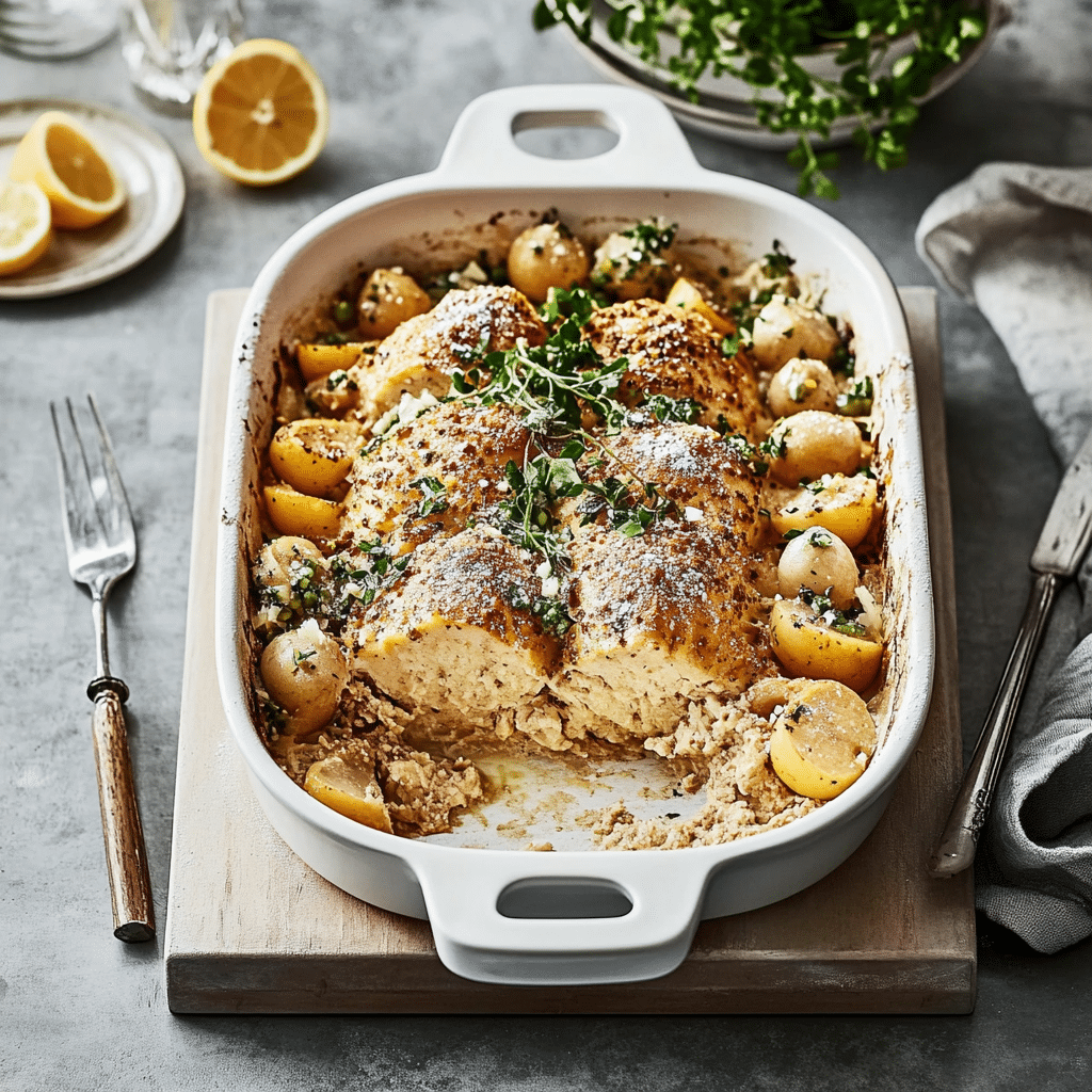 Cod and Potatoes in Rosemary Cream