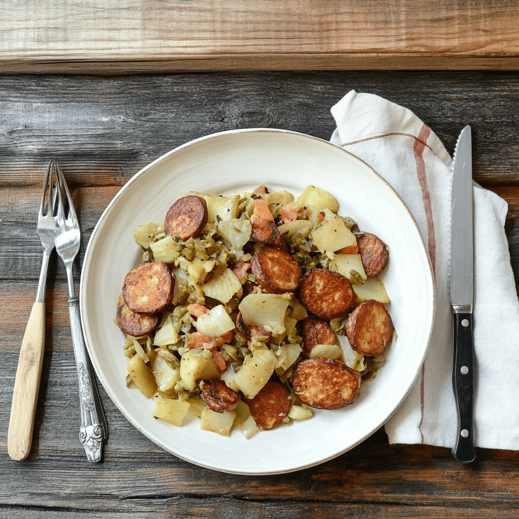 cabbage and sausage skillet