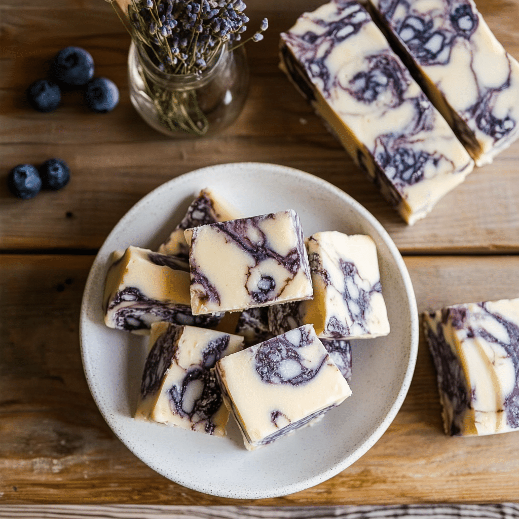 blueberry cheesecake fudge