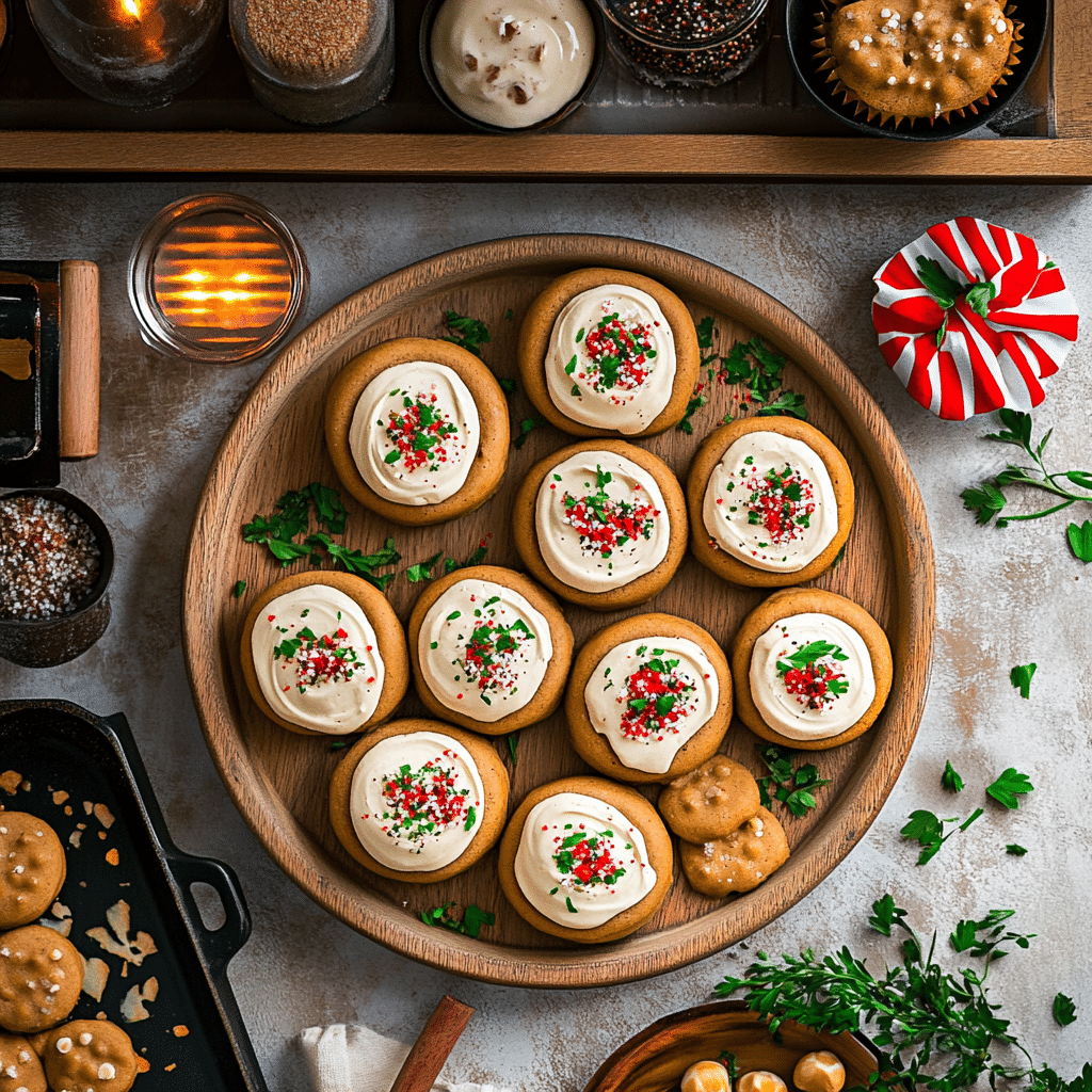 Gingerbread Cheesecake Cookies