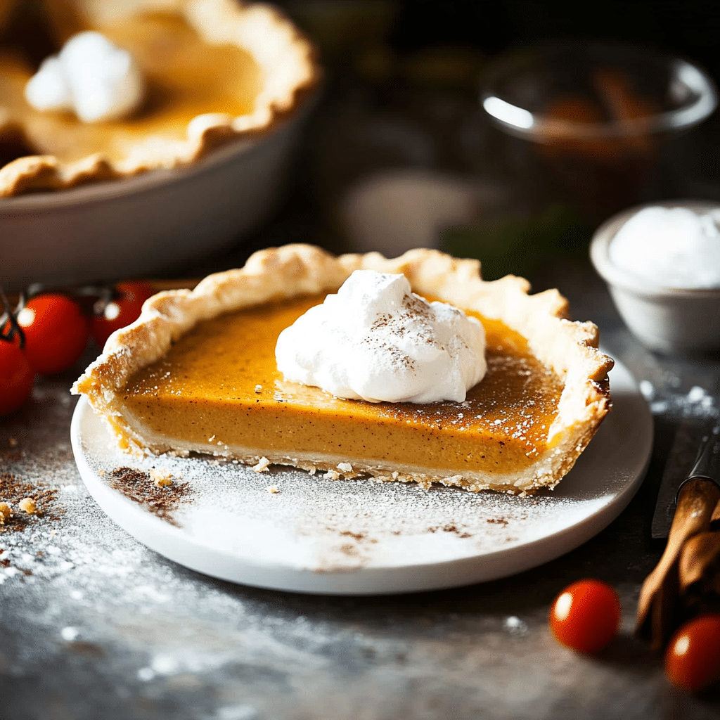 Pumpkin Pie with Caramel Pecan Topping