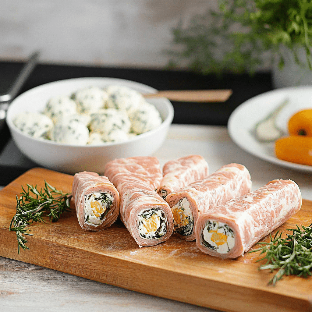 Keto Salami Cream Cheese Roll Ups