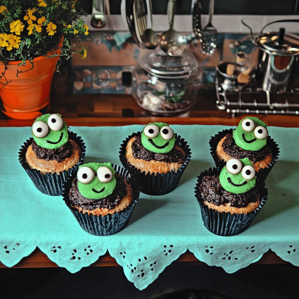 Halloween Monster Cupcakes