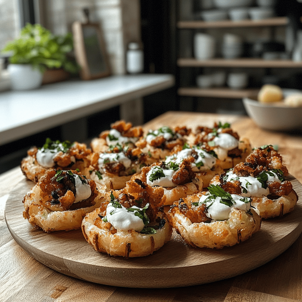 Loaded Tater Tot Cups
