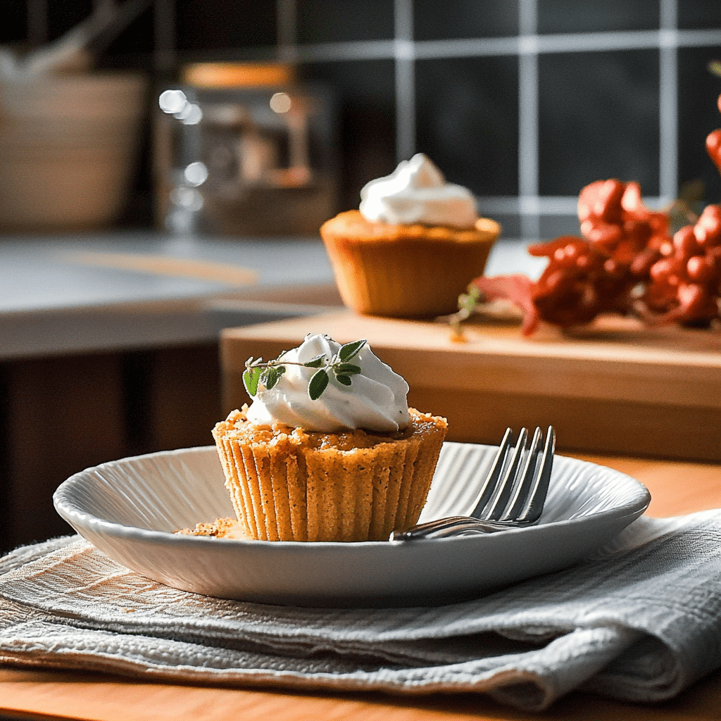 Low Carb Mini Pumpkin Pies
