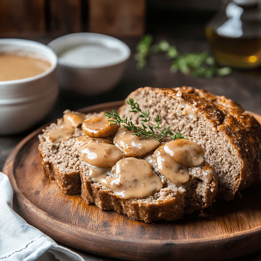 Meatloaf with Brown Gravy