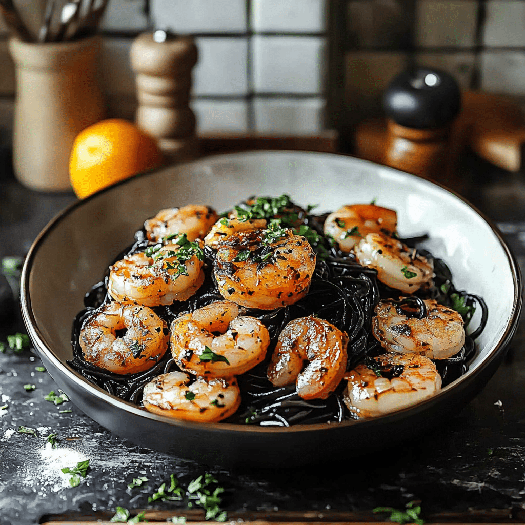 Vampire Shrimp Pasta